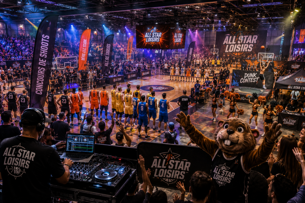 Concept événementiel basketball loisir fédérateur